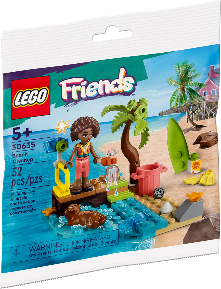 Lego, Set, Sealed, Friends, Polybag, Beach Cleanup, 30635