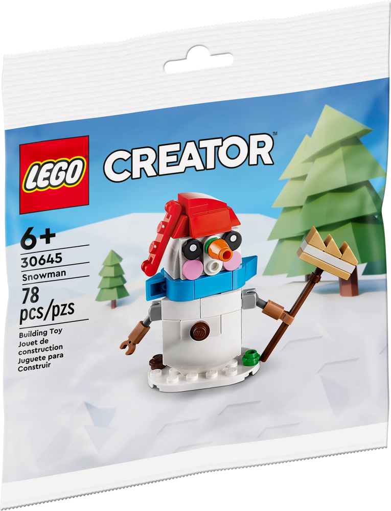 Lego, Set, Sealed, Polybag, Holiday, Snowman, 30645