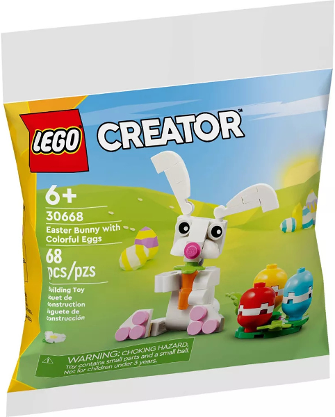 Lego, Set, Sealed, LEGO, Holiday, Easter Bunny with Colorful Eggs polybag, 30668