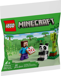 Lego, Set, Sealed, MineCraft, Steve and Baby Panda Polybag, 30672