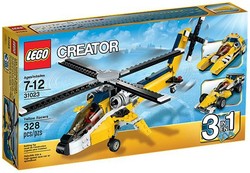 Lego, Set, Opened, Creator, 3 in 1, Yellow Racer, 31023