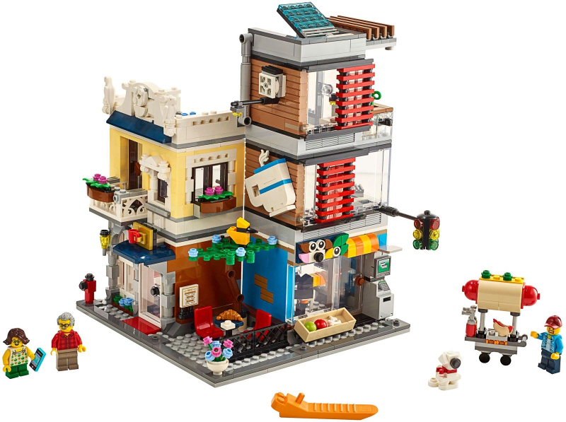 Lego, Set, Opened, City, Creator, 3-in-1, Townhouse Pet Shop & Cafe, 31097