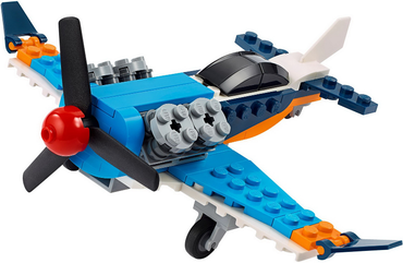 Lego, Set, Opened, Creator, 3 in 1, Propeller Plane, 31099