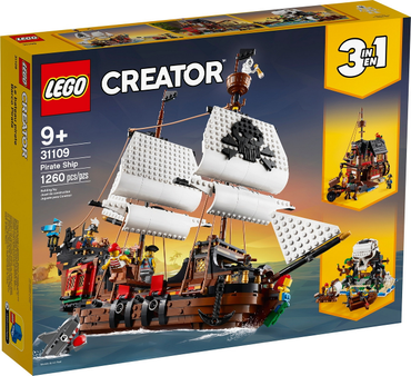 Lego, Set, Sealed, Creator, 3 in 1, Pirate Ship, 31109