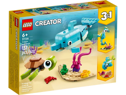 Lego, Set, Sealed, Creator 3-in-1, Dolphin and Turtle 31128