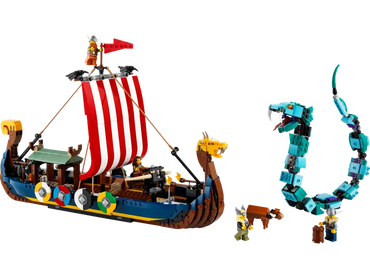 Lego, Set, Sealed, Creator, 3 in 1, Viking Ship and Midgard Serpent, 31132