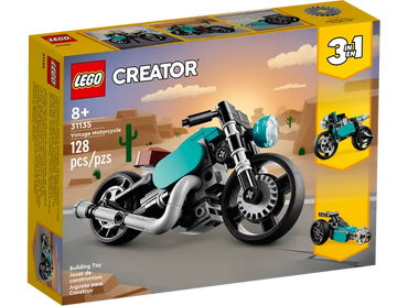 Lego, Set, Sealed, Creator, 3 in 1, Vintage Motorcycle, 31135