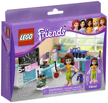 LEGO, USED, Friends, Olivia's Invention Workshop, 3933