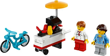 Lego, Set, Opened, Creator, Hot Dog Cart polybag, 40078