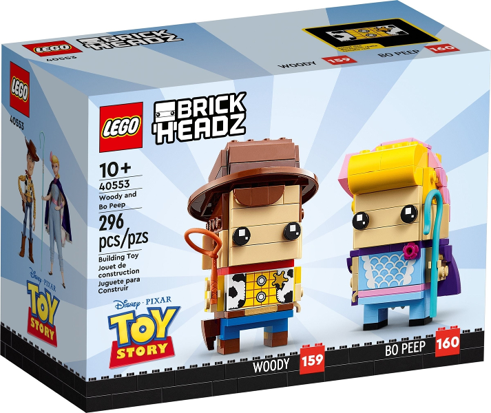 Lego, Set, Opened, BrickHeadz, Toy Story, Wood and Bo Peep, 40553