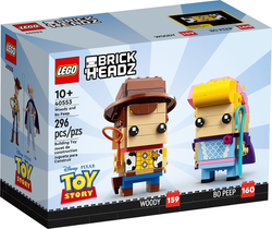 Lego, Set, Opened, BrickHeadz, Toy Story, Wood and Bo Peep, 40553