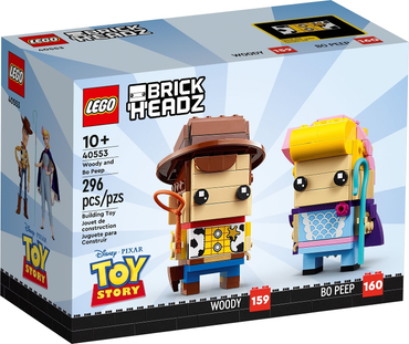 Lego, Set, Opened, BrickHeadz, Toy Story, Wood and Bo Peep, 40553