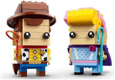 Lego, Set, Opened, BrickHeadz, Toy Story, Wood and Bo Peep, 40553