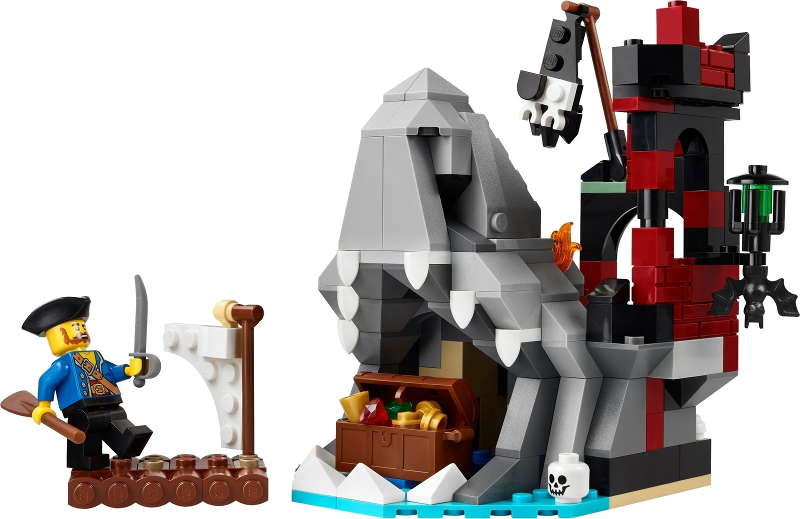 LEGO, Creator, Model, Pirates, Pirates IV, Scary Pirate Island, 40597