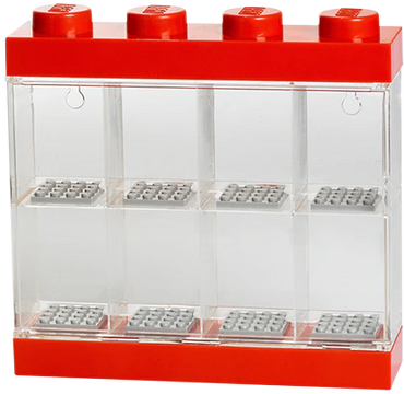 8 Minifigure Display case Red