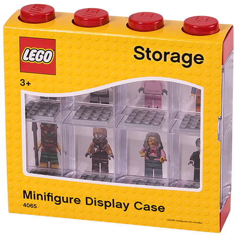 8 Minifigure Display case Red