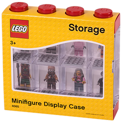 8 Minifigure Display case Red