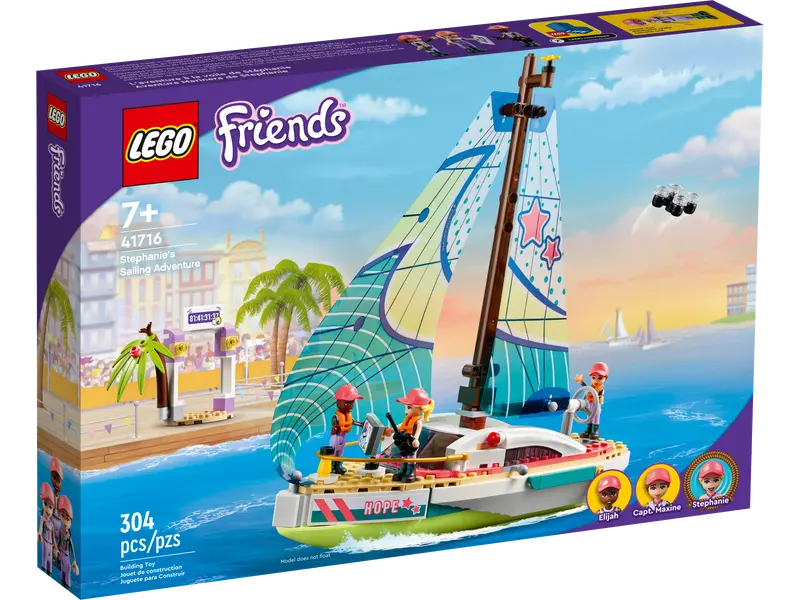 LEGO® Set, Opened, Friends, Stephanie's Sailing Adventure, 41716