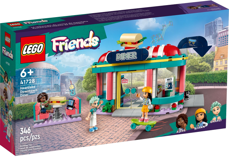 Lego, Set, Sealed, Friends, Heartlake Downtown Diner, 41728