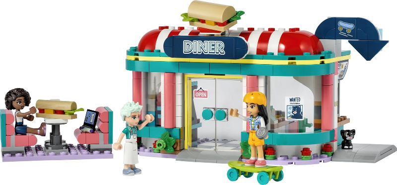 Lego, Set, Sealed, Friends, Heartlake Downtown Diner, 41728