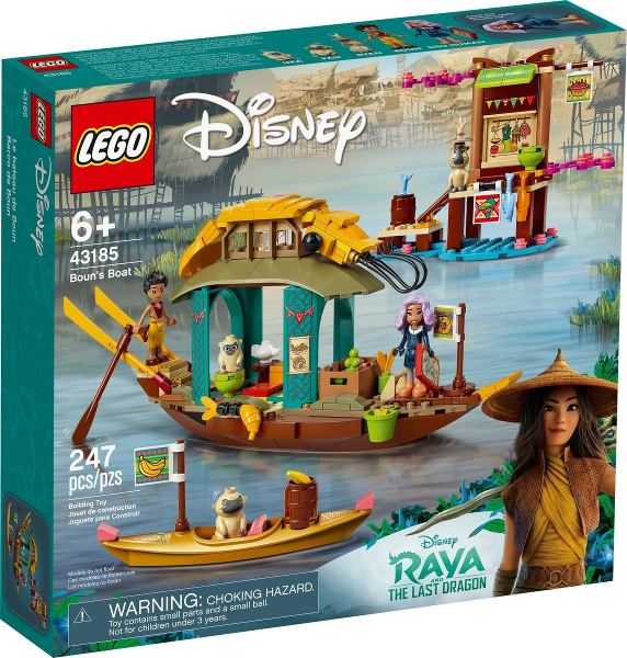 Lego, Set, Sealed, Disney, Raya and the last Dragon, Boun's Boat, 43185