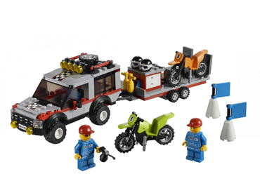 LEGO, Set, Opened, Town, City, Off Road, Dirt Bike Transporter, 4433