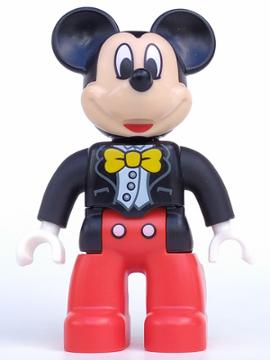Lego, Duplo, Minifigure, Disney, Disney Junior, Lego Ville, Mickey Mouse, Jacket, Vest and Bow Tie, 47394pb194