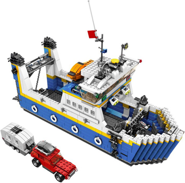 LEGO, Creator, USED SET, Model, Harbor, 4997, Transport Ferry