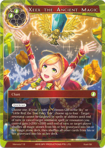 Xeex the Ancient Magic (Memoria119) [Alice Origin Memoria Cards]