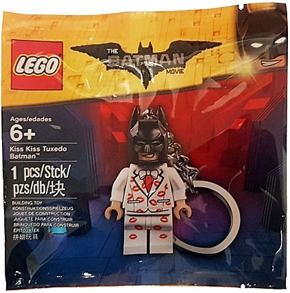 Lego, Gear, Keychain, Minifigure, Super Heroes, The LEGO Batman Movie, Kiss Kiss Tuxedo Batman, 5004928