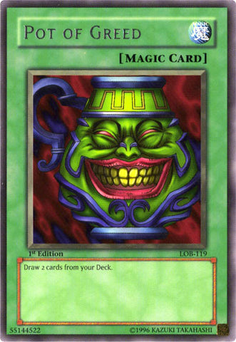 Pot of Greed [LOB-119] Rare