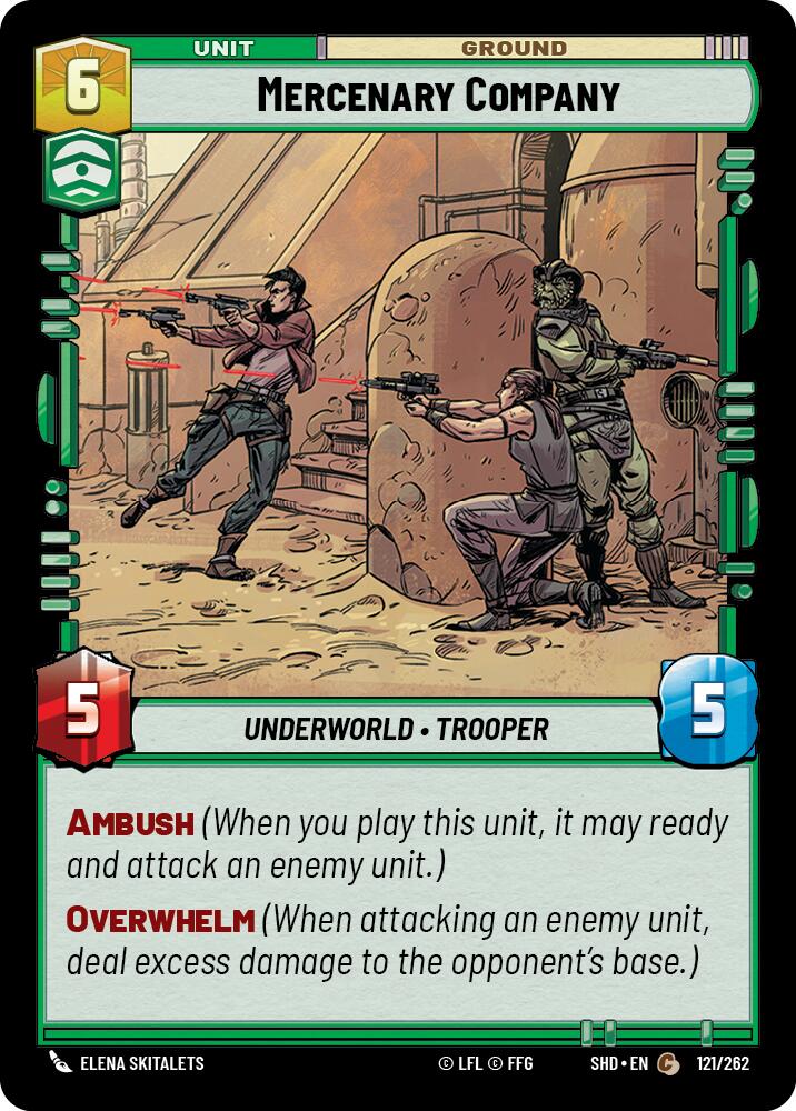 Mercenary Company (121/262) (121/262) [Shadows of the Galaxy]