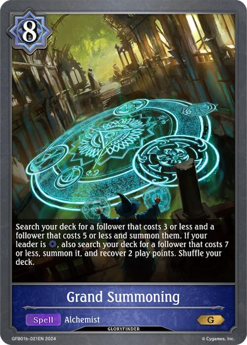 Grand Summoning (GFB01b-021EN) [Gloryfinder Bundle 01: Guide to Glory]