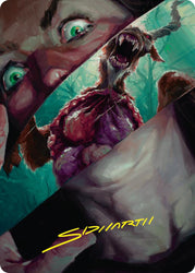 Hauntwoods Shrieker Art Card (Gold-Stamped Signature) [Duskmourn: House of Horror Art Series]