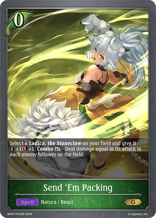 Send 'Em Packing - P01EN (Foil) (BP07-P01EN) [Verdant Steel]