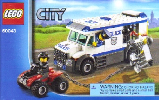 Lego, Set, Sealed, City, Prisoner Transporter, 60043(KCC)