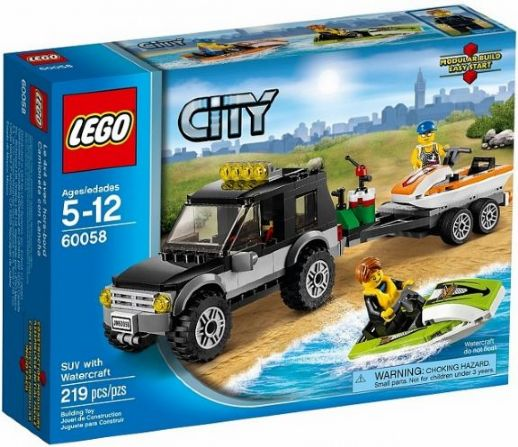 LEGO, SUV with Watercraft 60058, LEGO City, KCC (Copy)