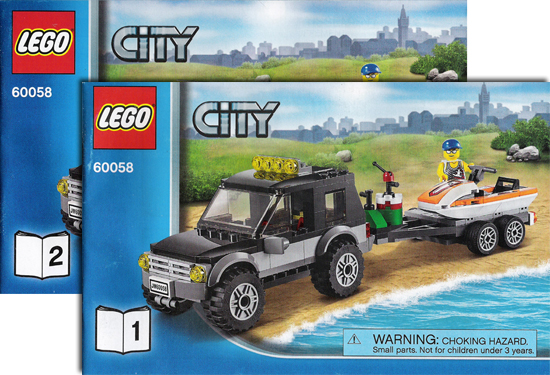 LEGO, SUV with Watercraft 60058, LEGO City, KCC (Copy)