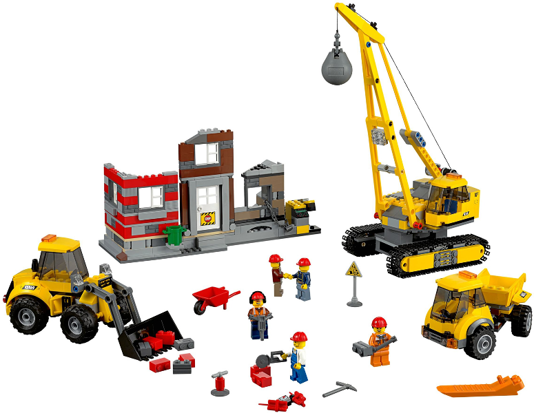 Lego, Set, Opened, City, Construction, Demolition Site, 60076