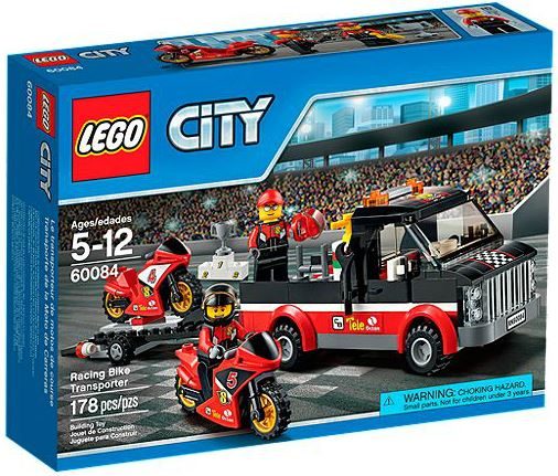 Lego, Set, Opened, City, Race, Racing Bike Transporter, 60084