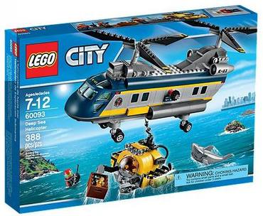 Lego, Set, Opened, City, Deep Sea, Deep Sea Helicopter, 60093