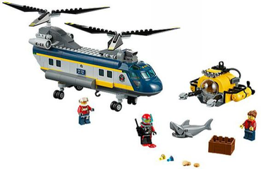 Lego, Set, Opened, City, Deep Sea, Deep Sea Helicopter, 60093
