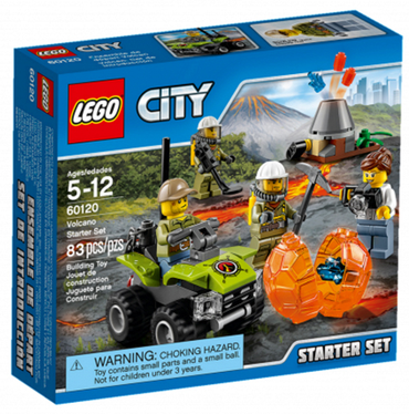 Lego, Set, City, Volcano Starter Set, 60120, KCC