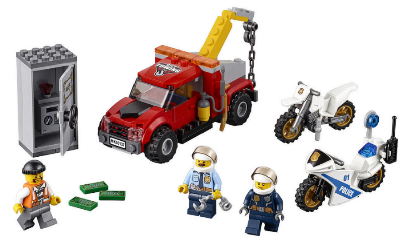 LEGO, Set, Opened, Town, City, Police, Mobile Tow Truck Trouble, 60137