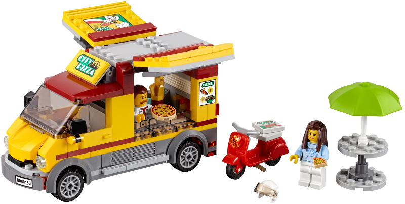 Lego, Set, Opened, City, Traffic, Pizza Van, 60150