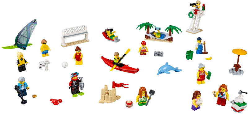 Lego, Set, Opened, City, Recreation, People pack - Fun at the beach, 5610