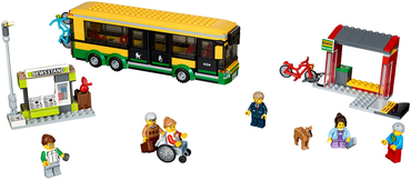Lego, Set, Opened, City, Traffic, Bus Station, 60154