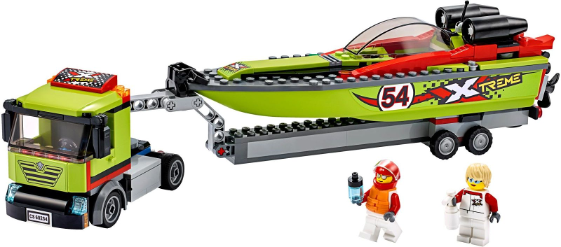 LEGO, city, Race Boat Transporter, 60254