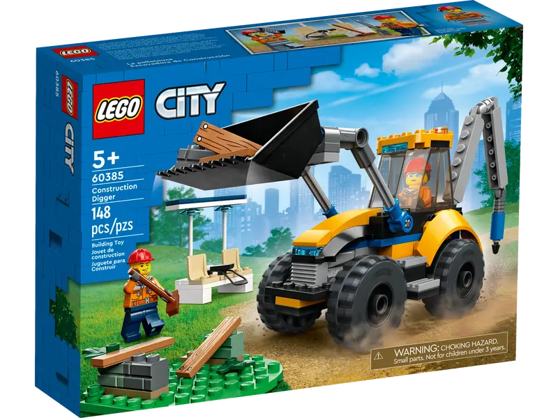 Lego, Set, Sealed, City, Construction Digger, 60385