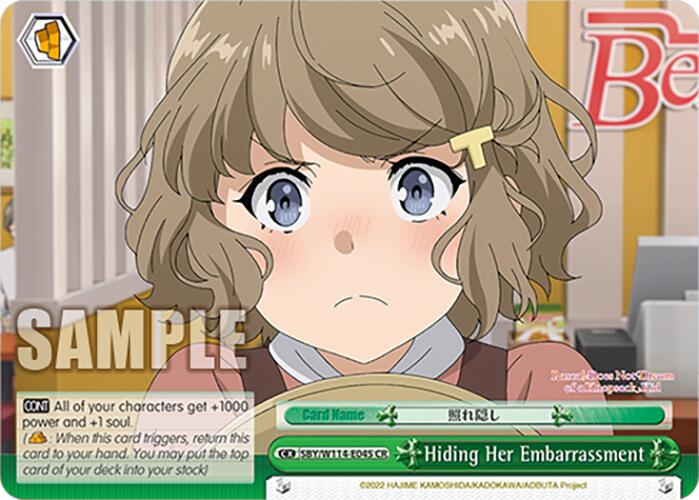 Hiding Her Embarrassment (SBY/W114-E045 CR) [Rascal Does Not Dream Series]